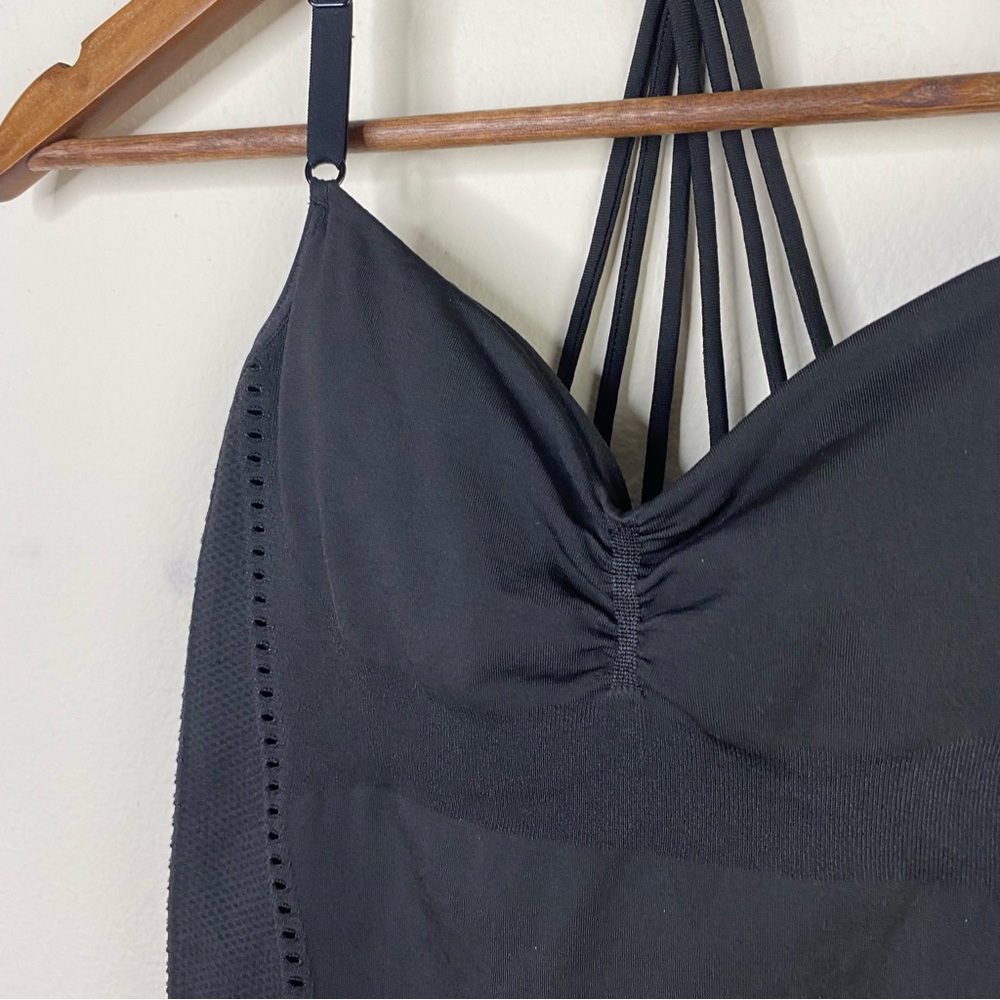 Athleta black racerback t back shelf bra tank top womens size extra small - Picture 7 of 10